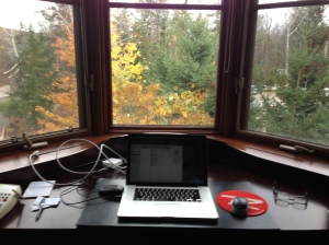 My writing desk, where I'm hoping this story will be inspired.